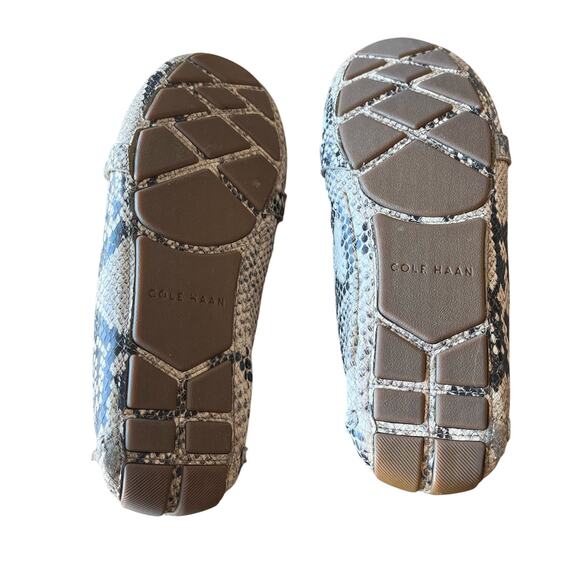 Cole Haan Driving Loafers Women's Size 7 Snakeskin Embossed Leather Slip On - Picture 8 of 8